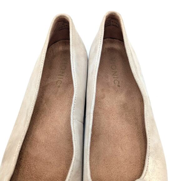 Vionic Klara Cap Toe Ballet Flats Women's Gold Metallic Leather Size US8 EU38.5 - Picture 13 of 13